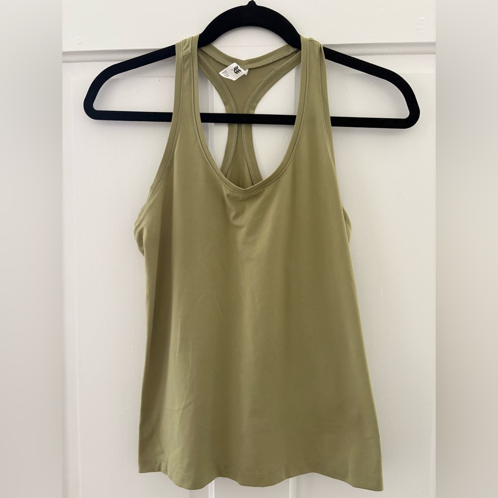 Olive Green Racerback Tank Top